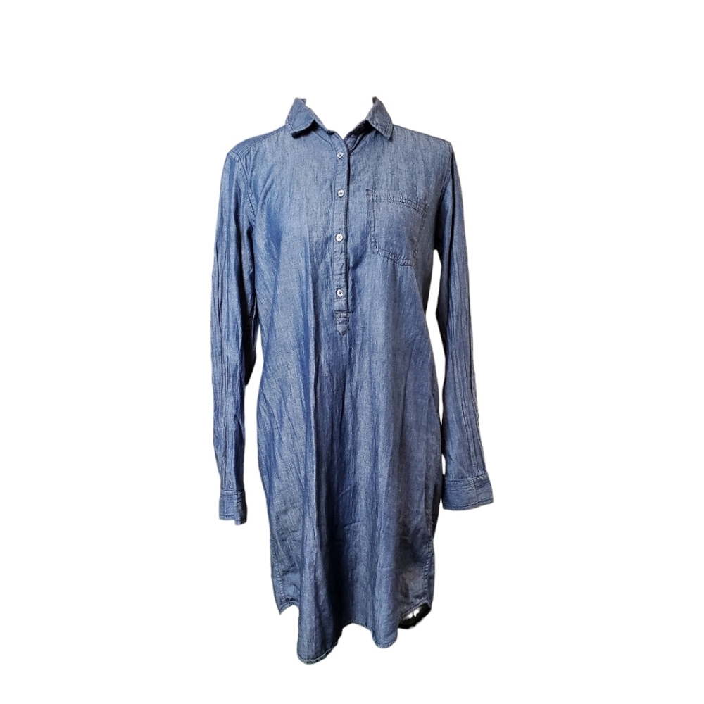 🔴Long Sleeve Denim Shirt Dress by G. H. Bass & Co..